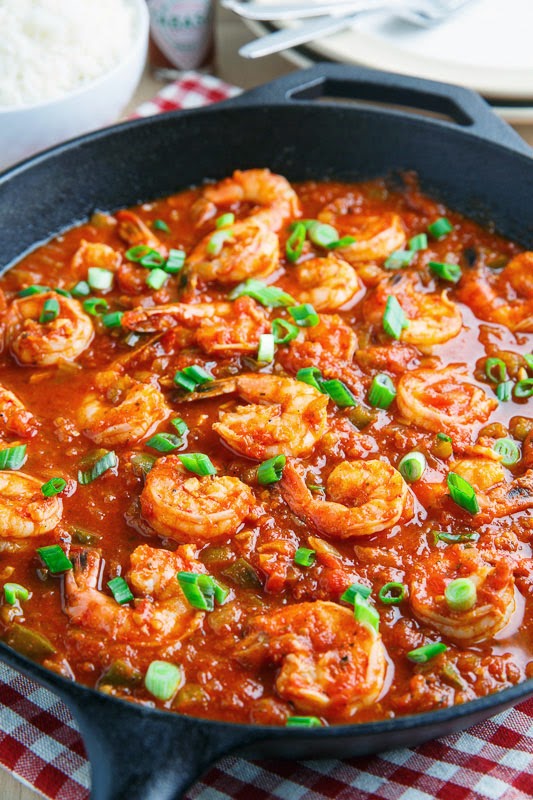 gambar makanan pedas Shrimp Creole spicy soup amerika