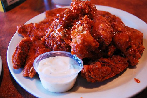 gambar makanan pedas suicide chicken wings spicy food american