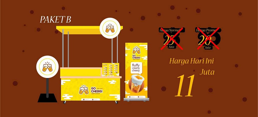 gambar paket B gocheers franchise thai tea