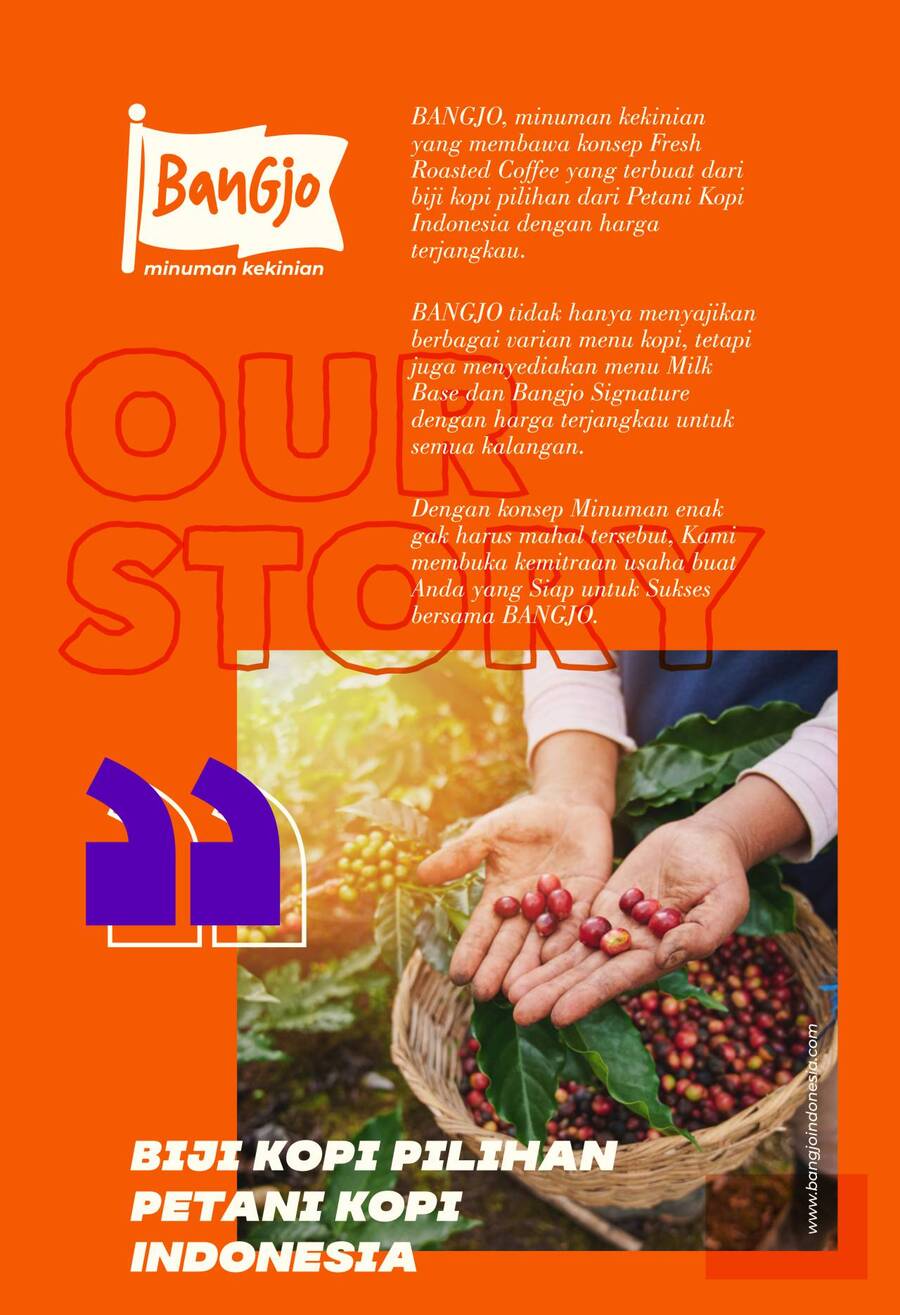 bangjo indonesia menggunakan biji kopi asli pilihan