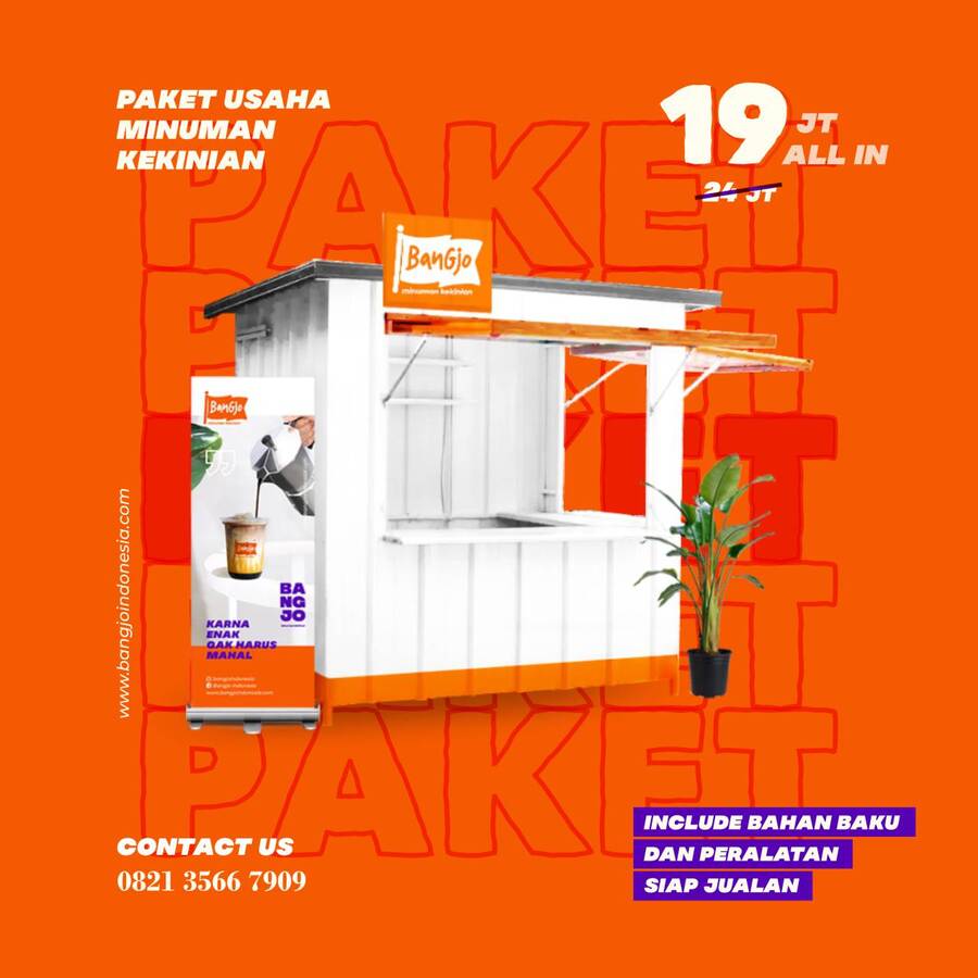 paket usaha minuman kekinian murah meriah bangjo indonesia