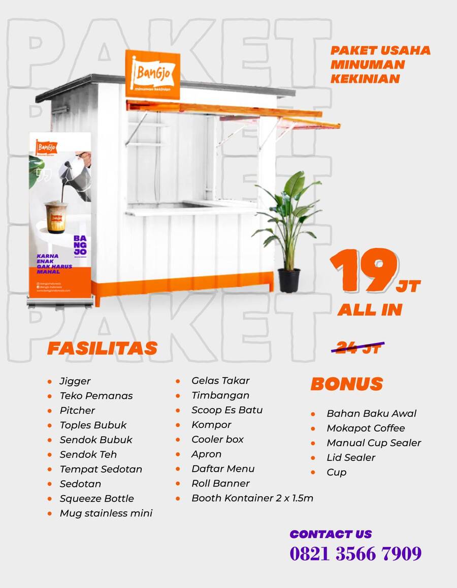 fasilitas franchise bangjo indonesia