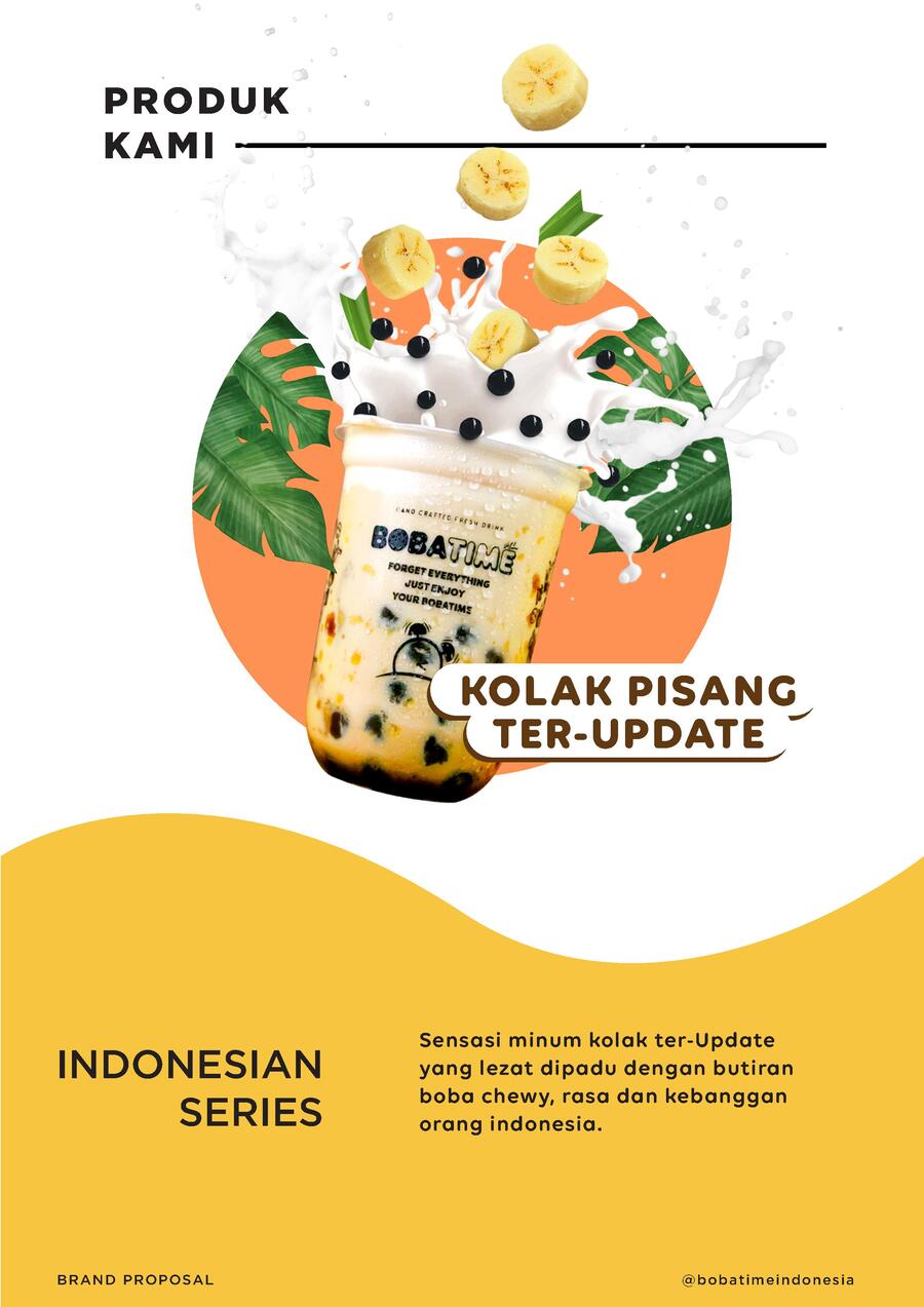 menu kolak pisang boba