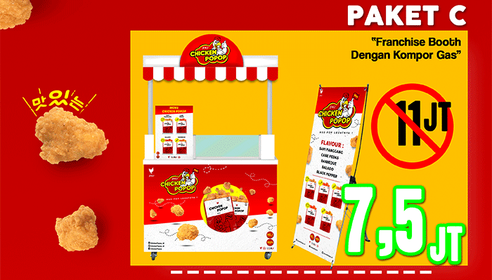 gambar paket waralaba ayam goreng murah chicken pop 7