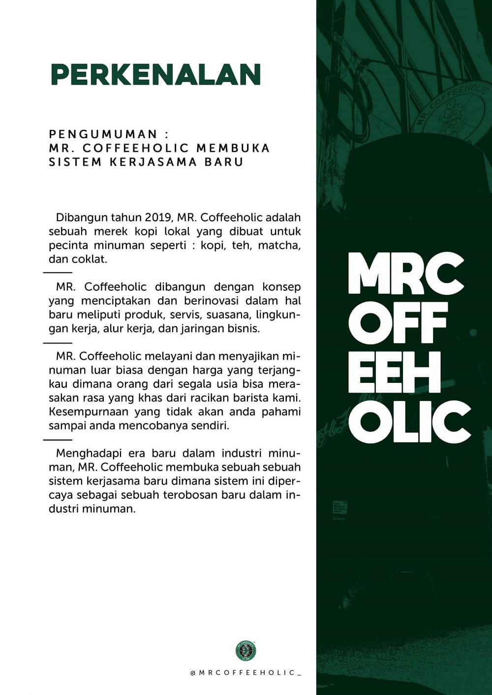 tentang mr coffee holic