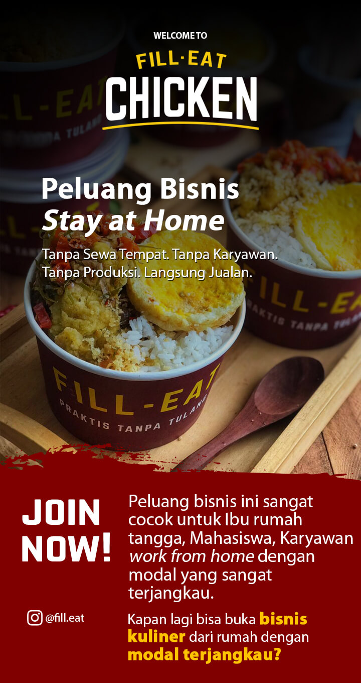katalog franchise makanan rice bowl kekinian Fill-Eat Chicken