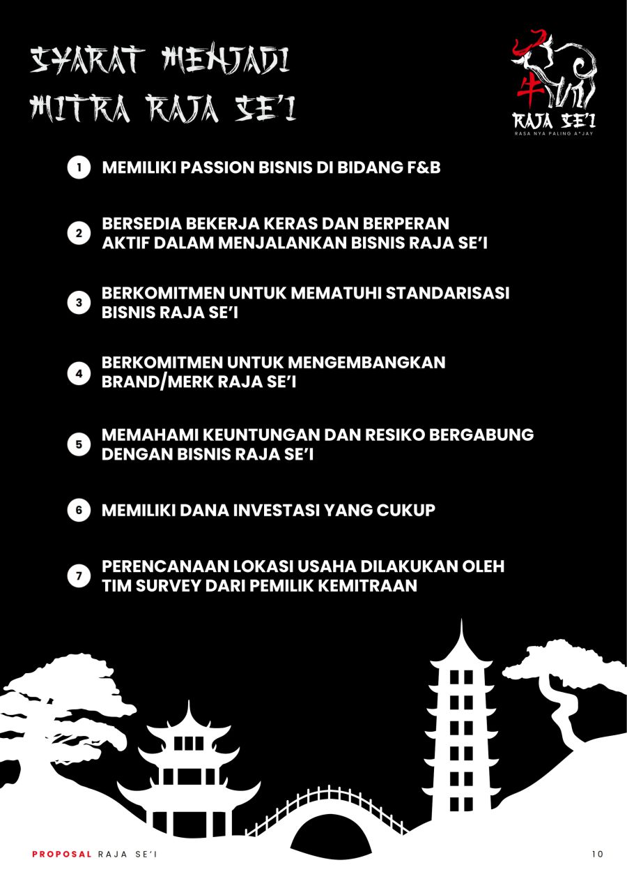 syarat menjadi mitra raja sei