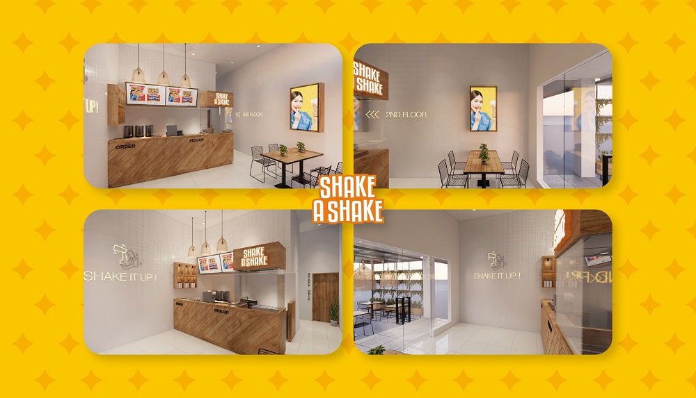 konsep gerai cafe shake a shake